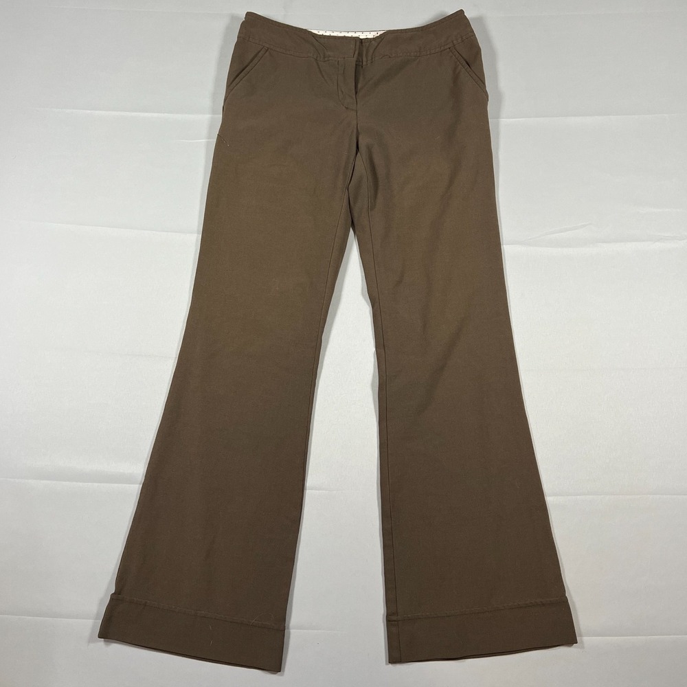 Joe Benbasset Lindsay Dress Pants Womens 5 Brown Stretch Low Rise Formal Wear